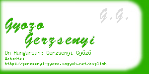 gyozo gerzsenyi business card